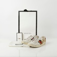 Gucci Loved Ace Sneakers White Leather 35.5 64706804 P