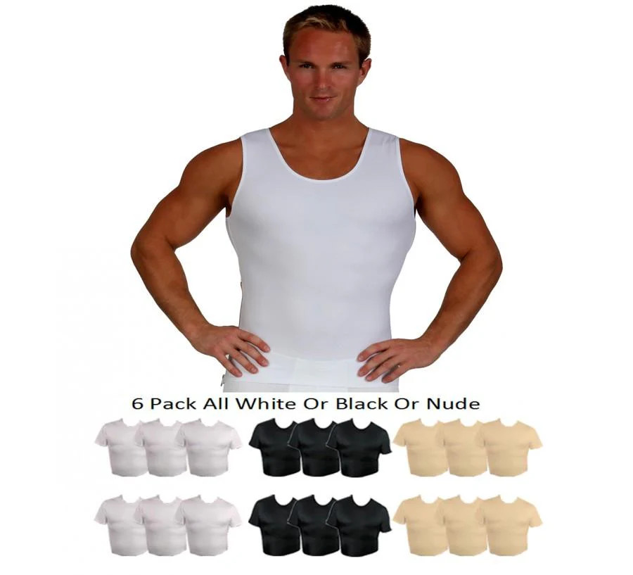 Tee shirt gainant homme sans manches zippé compression fermeté