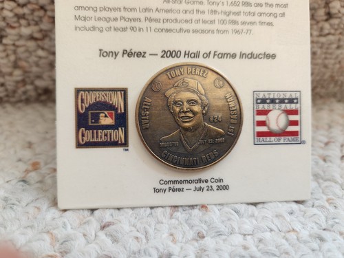 Cincinnati Reds HOF 2000 Commemorative Coin Set: Sparky, Perez, Marty Brennaman! - Picture 14 of 17