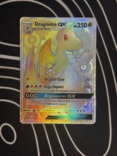 Pokémon TCG Dragonite GX SM156 Rainbow Rare Sun & Moon Promo Card LP+!!!! on eBay