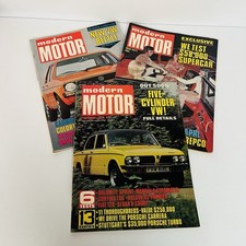 3 Modern Motor Magazines vintage  Turbo Capri Corolla ￼Vintage 1970s