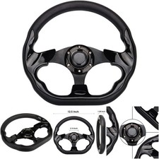 D Shape Style Universal Golf Cart Steering Wheel Ds Club Car Precedent EZGO RXV