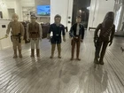 Kenner Star Wars 5 Figure Lot - Han Solo, Chewbacca, Luke, Hoth Han, Rebel