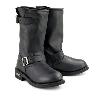 Xelement 1440 'Classic' Men's Black Engineer Motorcycle Leather Boots Size 9