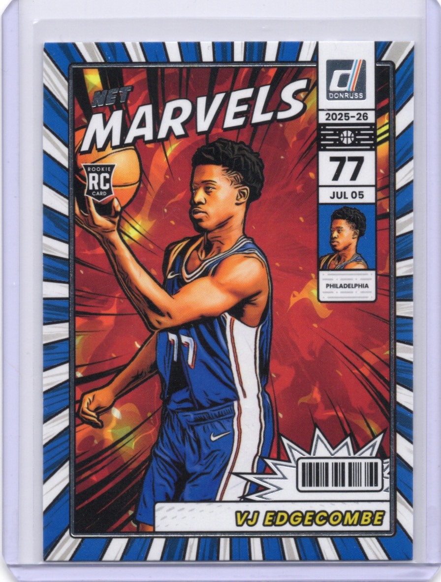 2025-26 Donruss #10 VJ Edgecombe Net Marvels 🏀🔥