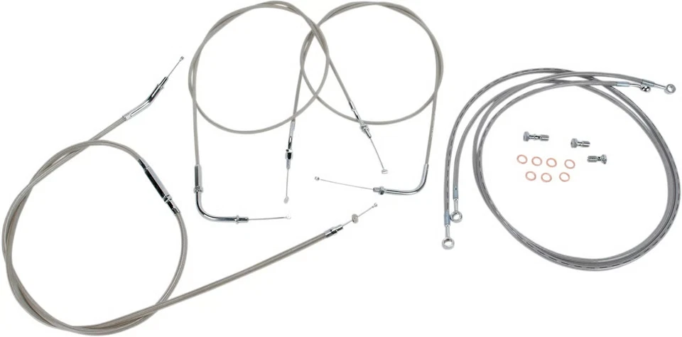 Kit de cabo e linha de aço inoxidável Baron Custom Accessories +16 pol. BA-8022KT-16 - Imagem 2 de 4