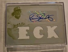 2018 Topps Triple Threads DENNIS ECKERSLEY White Whale Autograph Relic A's 1/1