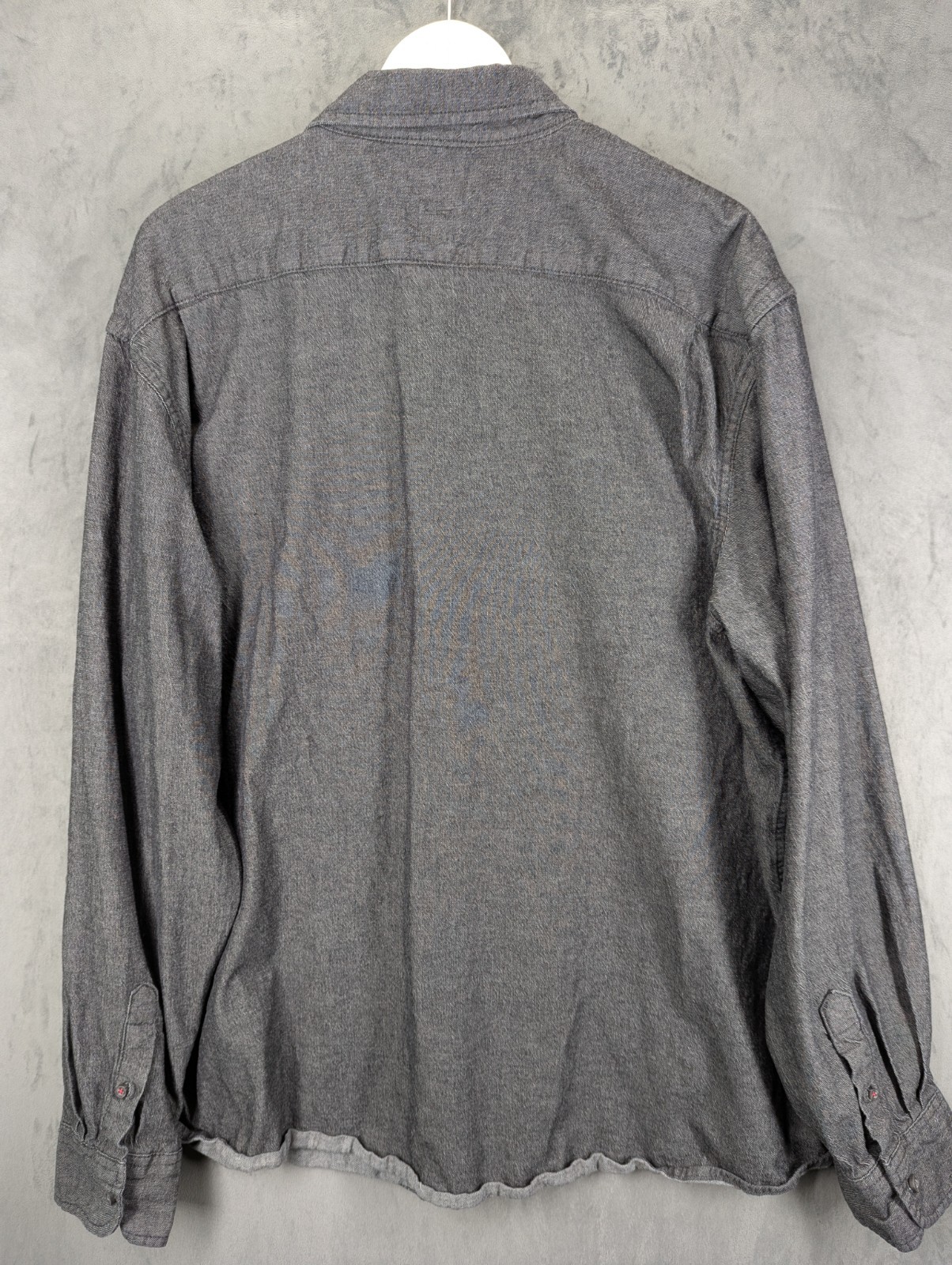Wrangler Mens Shirt Size 3XL 4XL Chambray Button Up Cotton Stretch Flex Comfort image 6