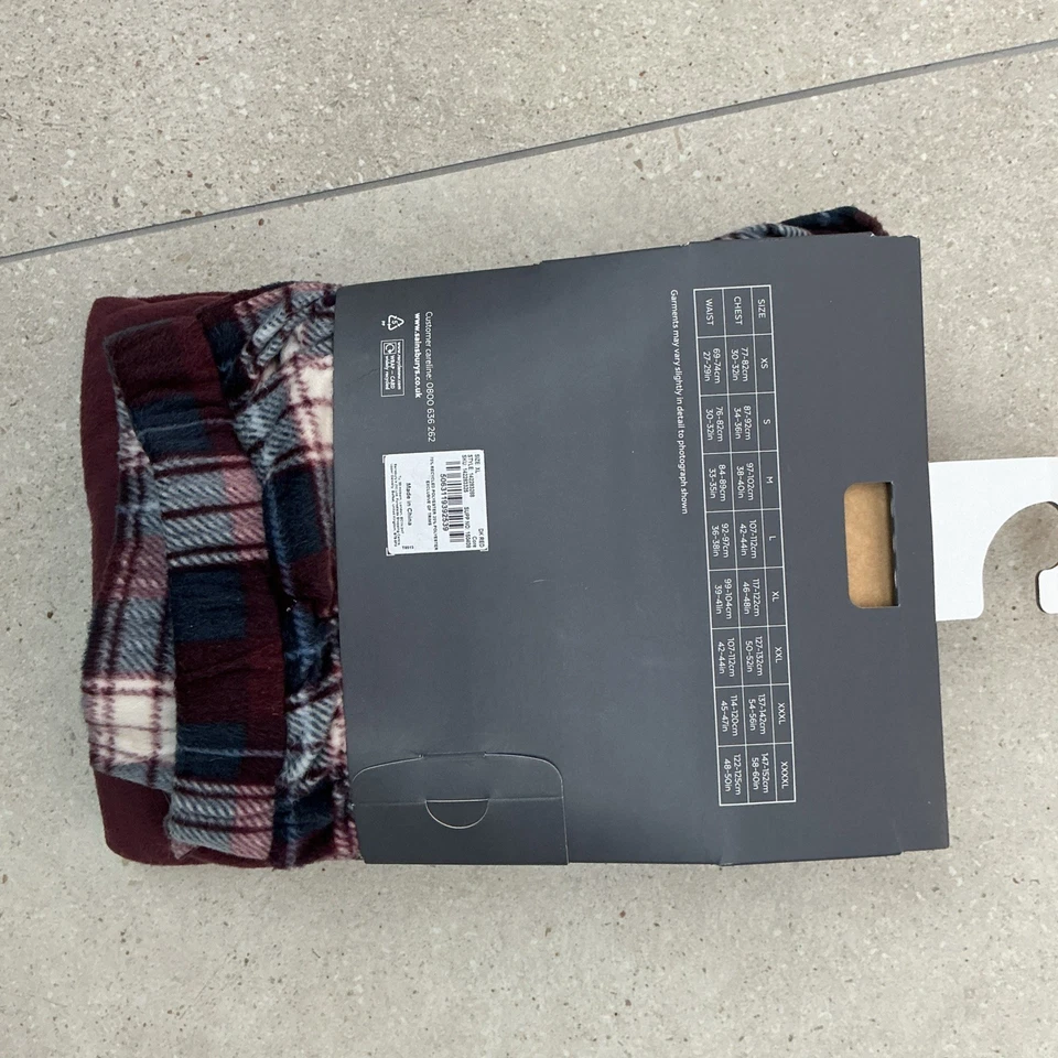 Men’s Fleece Pyjamas XL Tu purple fleece BNWT - Image 2 of 2