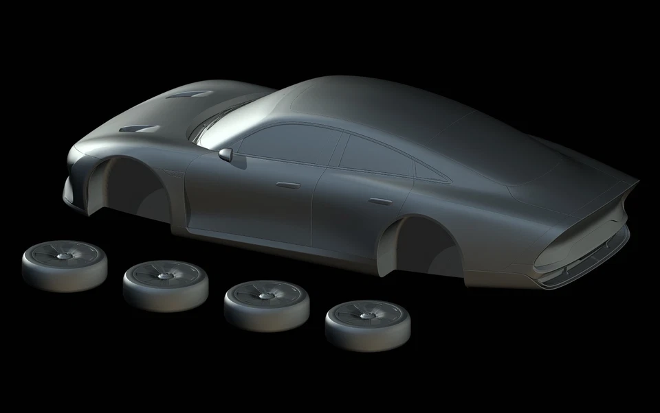STL File - Mercedes-Benz Vision EQXX (2022) - 3D Print 1/87 64 43 32 24 18 - Image 3 of 4