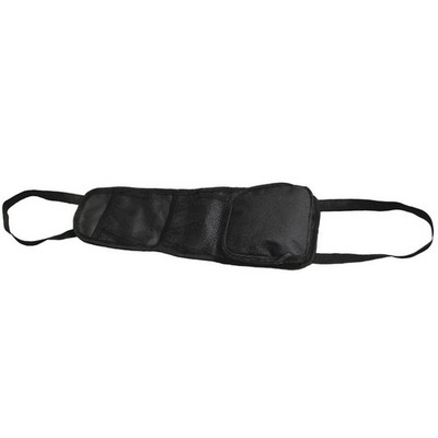 Durable Oxford Cloth Car Seat Side Back Black Storage 2 Mesh Pocket Holder Bag