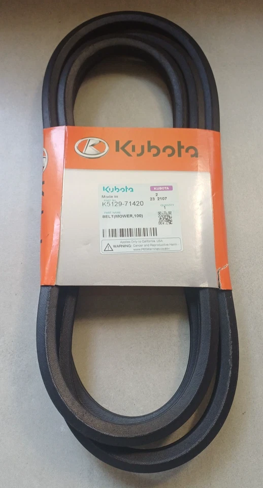 Courroie KUBOTA Ref K512971420 = K5129-71420 - Photo 1/1