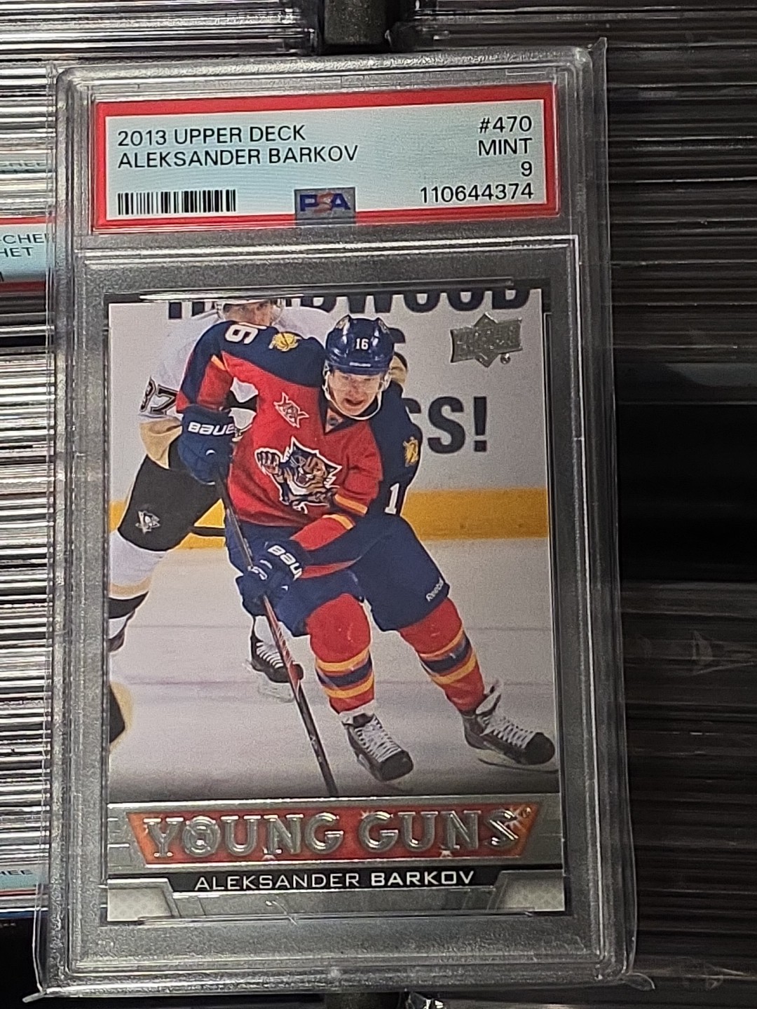 2013-2014 Upper Deck Series Two Aleksander Barkov #470 Young Guns PSA 9