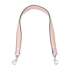 22.8" Leather Purse Strap, Purse Handle Replacement, Pink/Silver