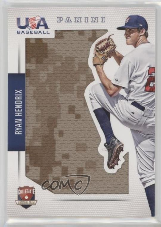 2015 Panini USA Baseball Jumbo Jerseys 41/49 Ryan Hendrix #9 h3a