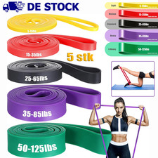 5er Widerstandsbänder Klimmzugband Fitnessband Klimmzughilfe Resistance Bands