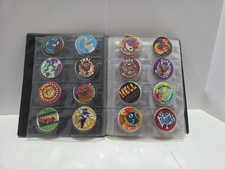 Vintage 90s POG Collection Binder 128 With Various Designs