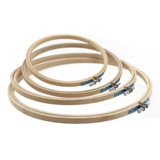 4PCS/Set Circle Round Wooden Embroidery Cross Stitch Hoop Frame