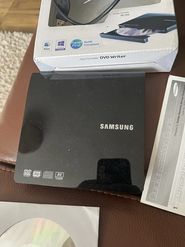 Samsung SE-208 Ultra Thin Portable DVD Writer for Mac Windows SE-208GB/RSLD