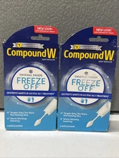 Compound W Freeze Off Wart Remover 2 Pack Exp 2/26 New
