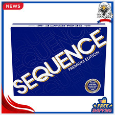New Sequence Premium Edition Board Game Giant Board Deluxe Chips Cards Ages 7 