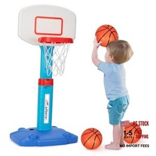 Basketball Hoop Indoor Outdoor Toys for Toddlers 1-3, Kids Basketball Blue