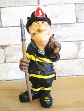 Figurine Pompier Pompier Drôle Profession Profession 20 cm Neuf