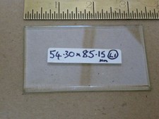 good old carriage clock front bevelled glass  (L1)