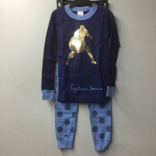 Hanna Andersson Boys Captain America Pajama Set Size 8 130cm Marvel