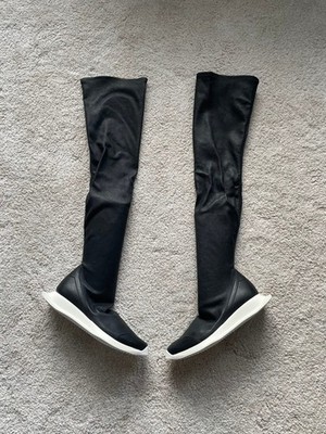 Rick Owens Oblique Runner Stocking Boots Size 36 Brand New
