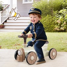 Ride on Push Car w/ Storage Compartment  Train Whistle Sound Button
