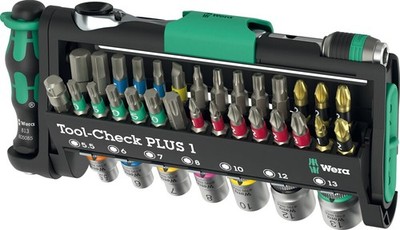 Wera Tool-Check PLUS 1 Kompakt-Bit-Ratschen- & Steckschlüsselsatz, 39-tlg.
