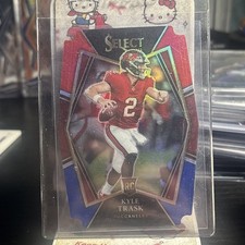 2021 Panini Select Red/Blue Die Cut Kyle Trask RC Tampa Bay Buccaneers #163