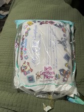 Gerber Embroidered Looney Tunes Birth Certificate Pillow 10x13in Vintage