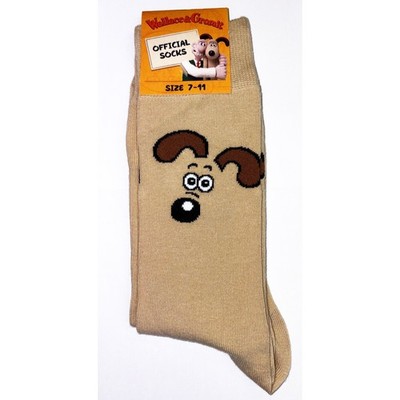 WALLACE & GROMIT ''GROMIT'' OFFIZIELL LIZENZIERTE SOCKEN GRÖSSE 7-11 BRANDNEU