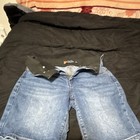 Indigo Poppy Blue Denim Shorts Girls Size 6 Regular Fit Zip Pockets Medium Wash — photo 2