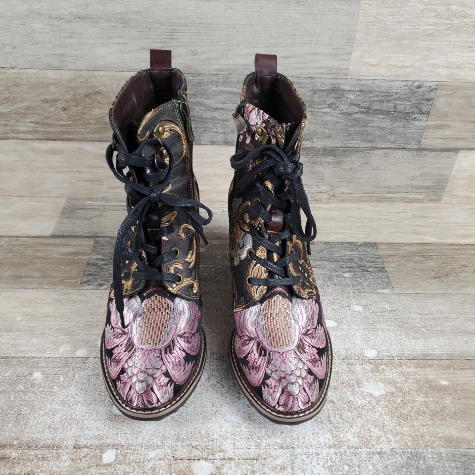 Spring Step L'Artiste Siren Womens Bootie 7.5 - 8 Side Zip Ankle Boots - Image 2 of 4