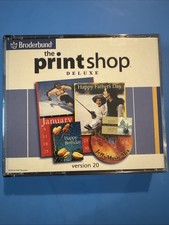 The Printshop Deluxe: Version 20 Windows PC 4 Cd-ROMs Broderbund