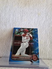 Jordan Walker 🔥 True BLUE 031/150 🔥 Bowman Chrome Prospects- 2022 Beauty 🔥