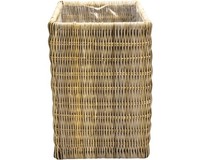 Pflanzkorb Leah Naturfaser 58 X 58 X 78 Cm Grau Inkl. Pflanzfolie