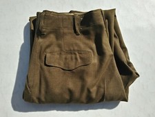 WW2 US Army Button Fly Wool Pants/Trousers Size 33x33