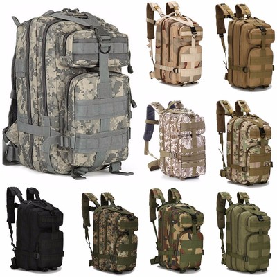 30L Men Rucksack Outdoor Military Tactical Backpack Hiking Camp Travel  Daily Bag | eBay