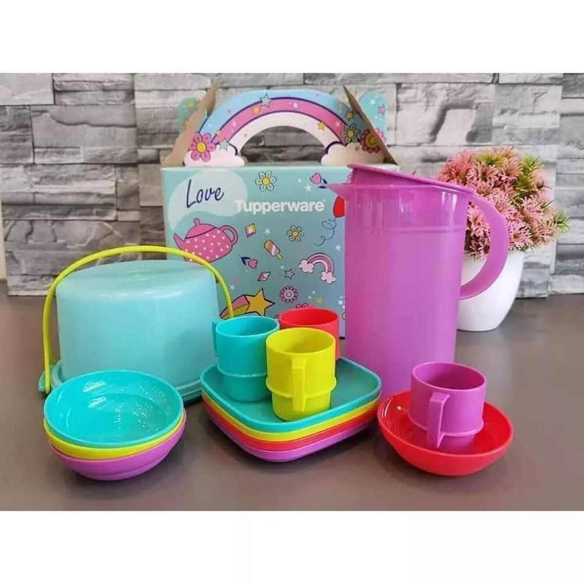 Tupperware 14pcs Miniature Cooking Set Kids Play Mini Toy Set Xmas