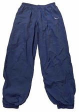 Nike Vtg Y2K 90s Lined Track Windbreaker Pants Youth XL 18-20 Zipper Ankles