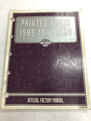 ミー 1989-1998 Harley Davidson Painted Parts Catalog Manual Book P/N