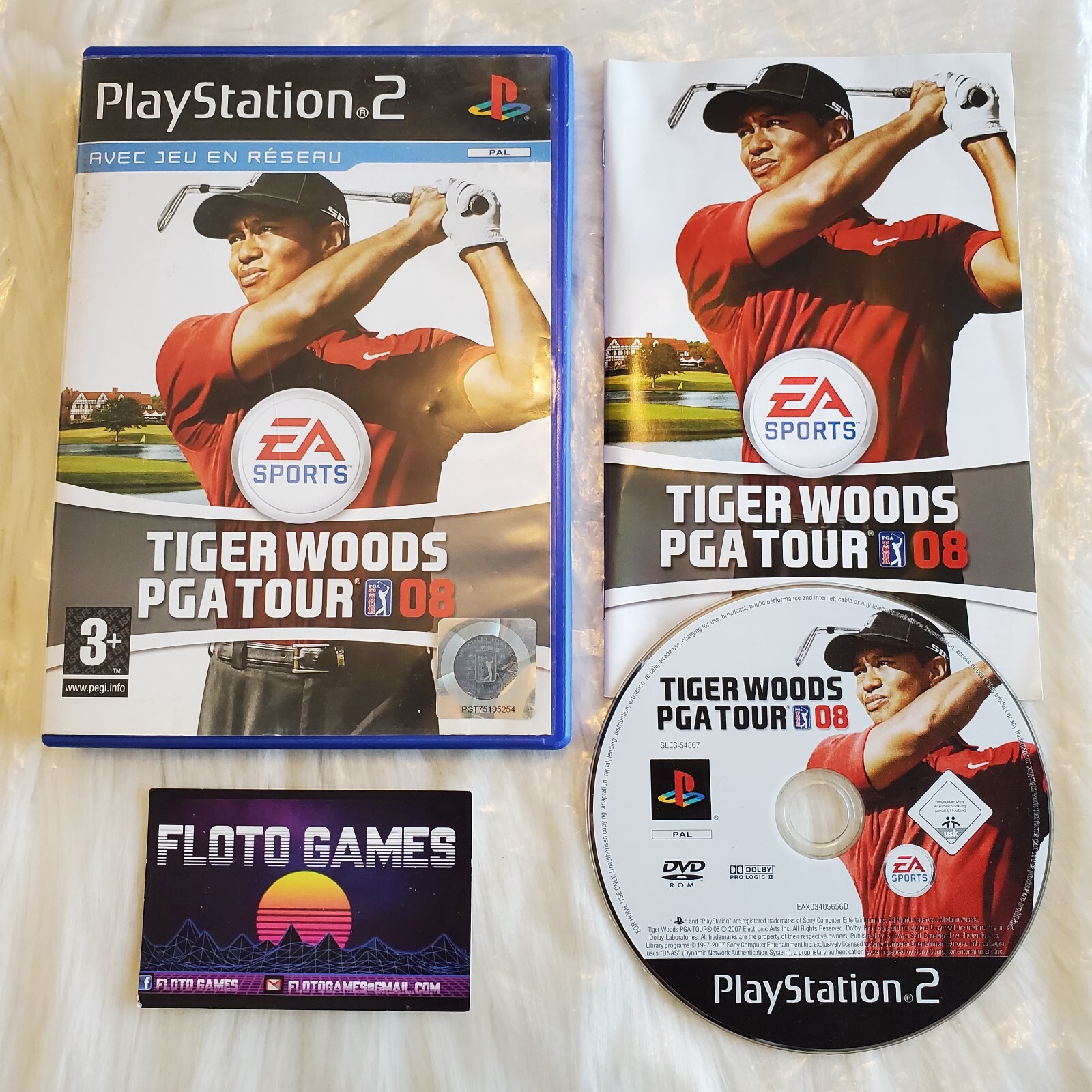 Jeu Tiger Woods PGA Tour 08 pour PS2 Complet CIB PAL FR - Floto Games