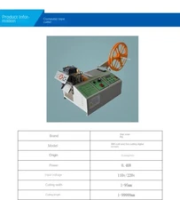 Automatic Tape Cutting Machine Woven Tape Cold and Hot Tape Breaker Ribbon