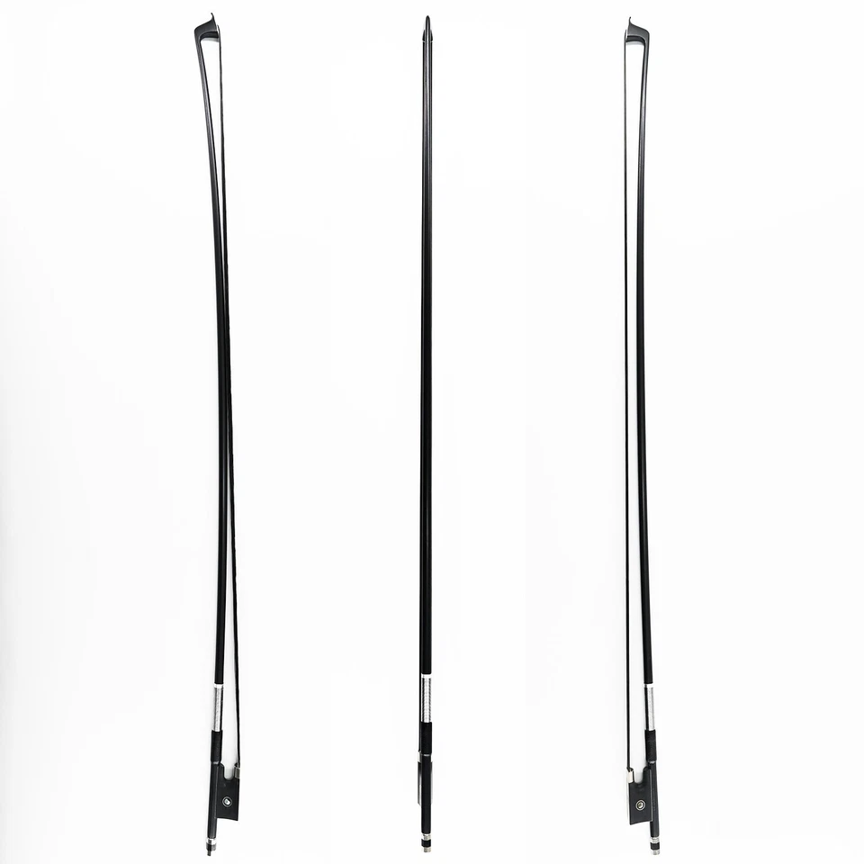 1/8 Size Black Horsehair Carbon Fiber Violin Bow For Advanced Players - Image 4 of 4