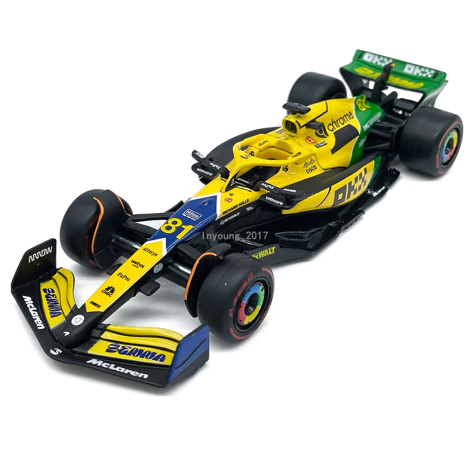 1:43 McLaren MCL38 Monaco Grand Prix 2024 F1 Model Car Diecast Oscar Piastri #81