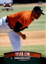 2016 Augusta Greenjackets Choice 7 Tyler Cyr Fremont California CA Baseball Card